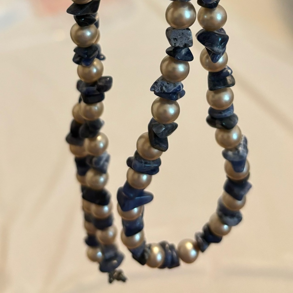 Blue Beaded Necklace